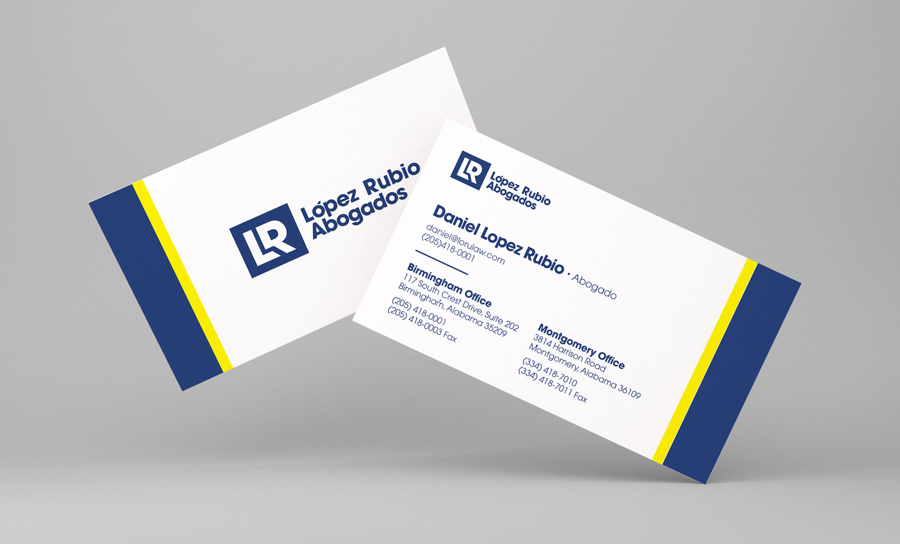 lopez rubio lawyers business cards