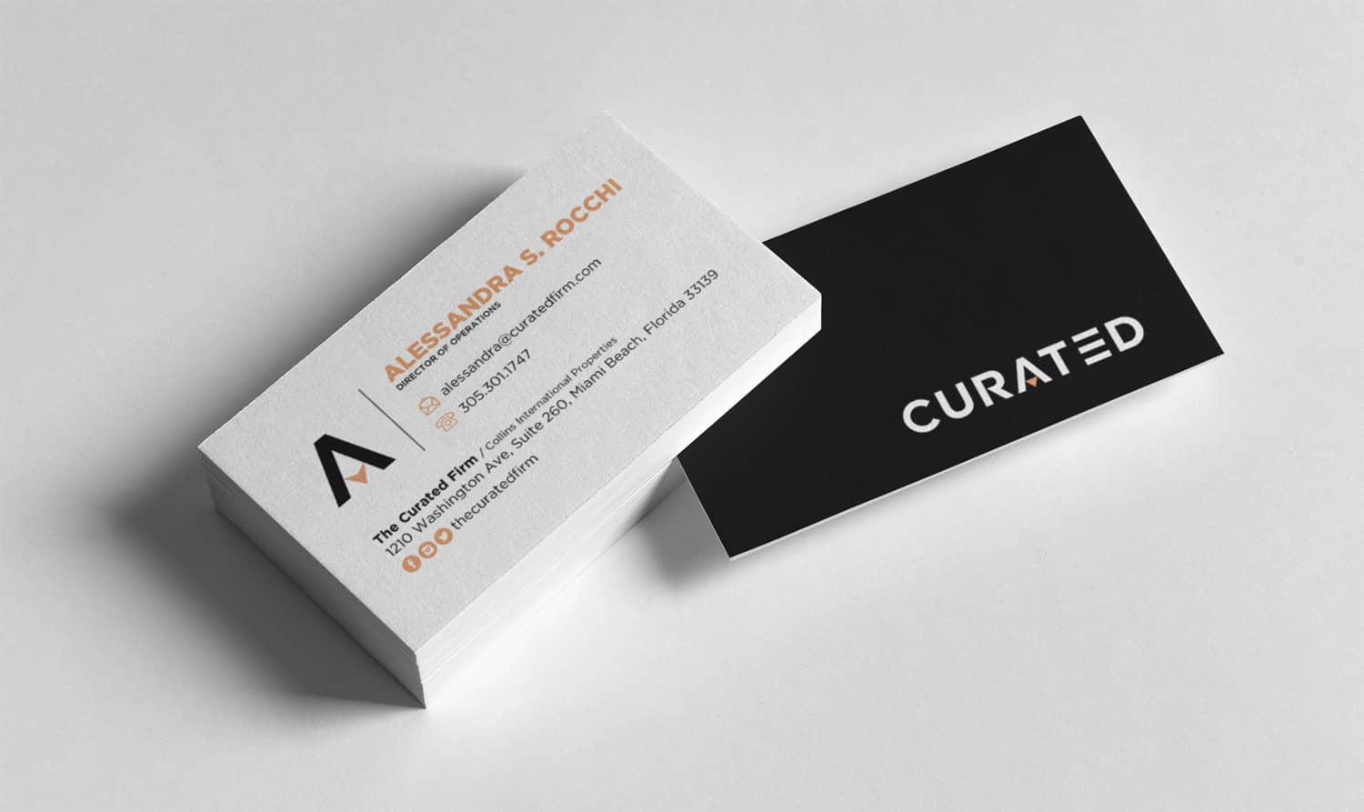 curated business cards
