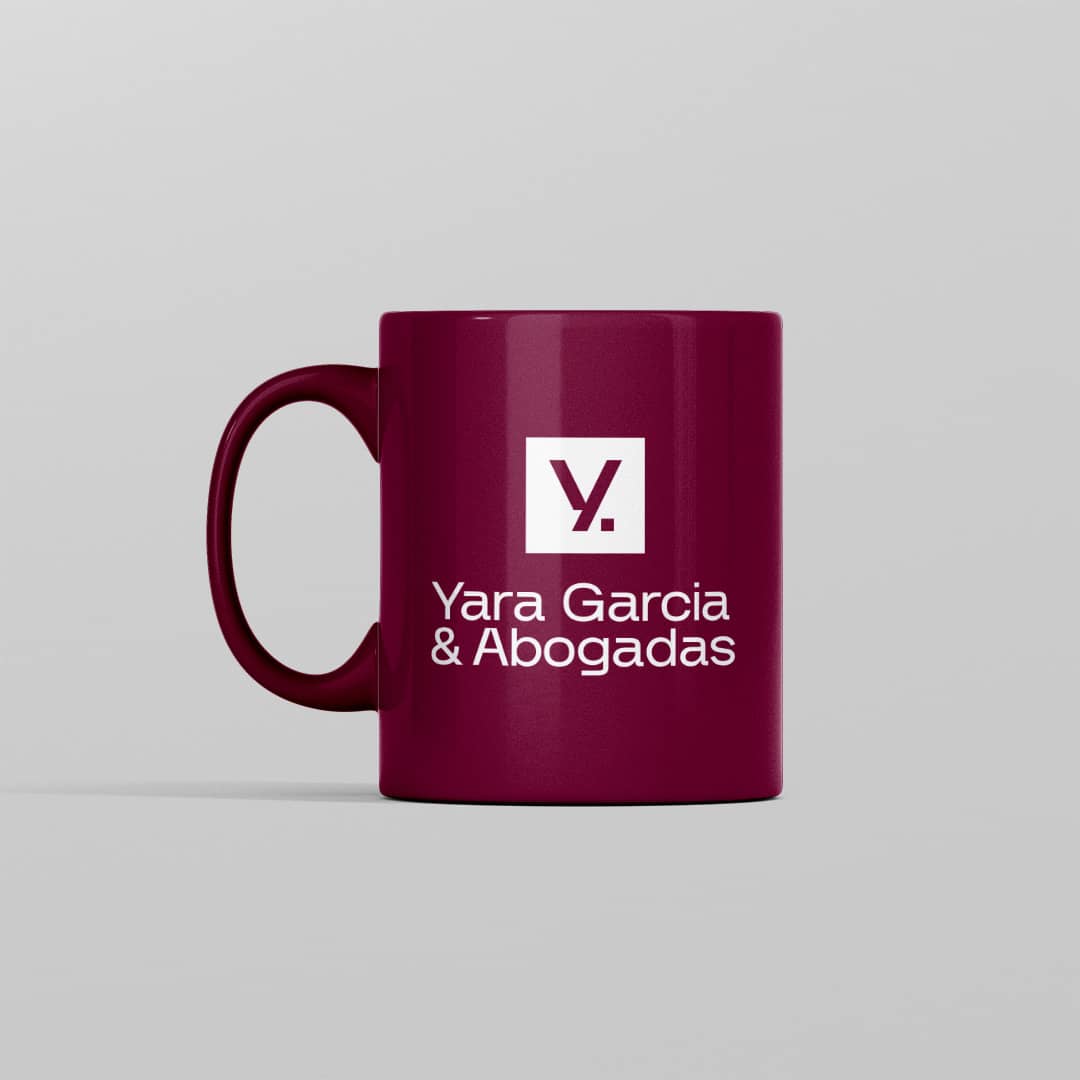coffee mug with yara logo